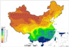 全国多年平均降水量空间