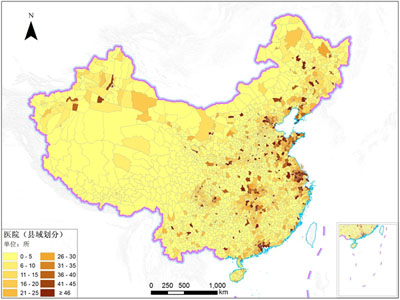 全国县级医院分布数据